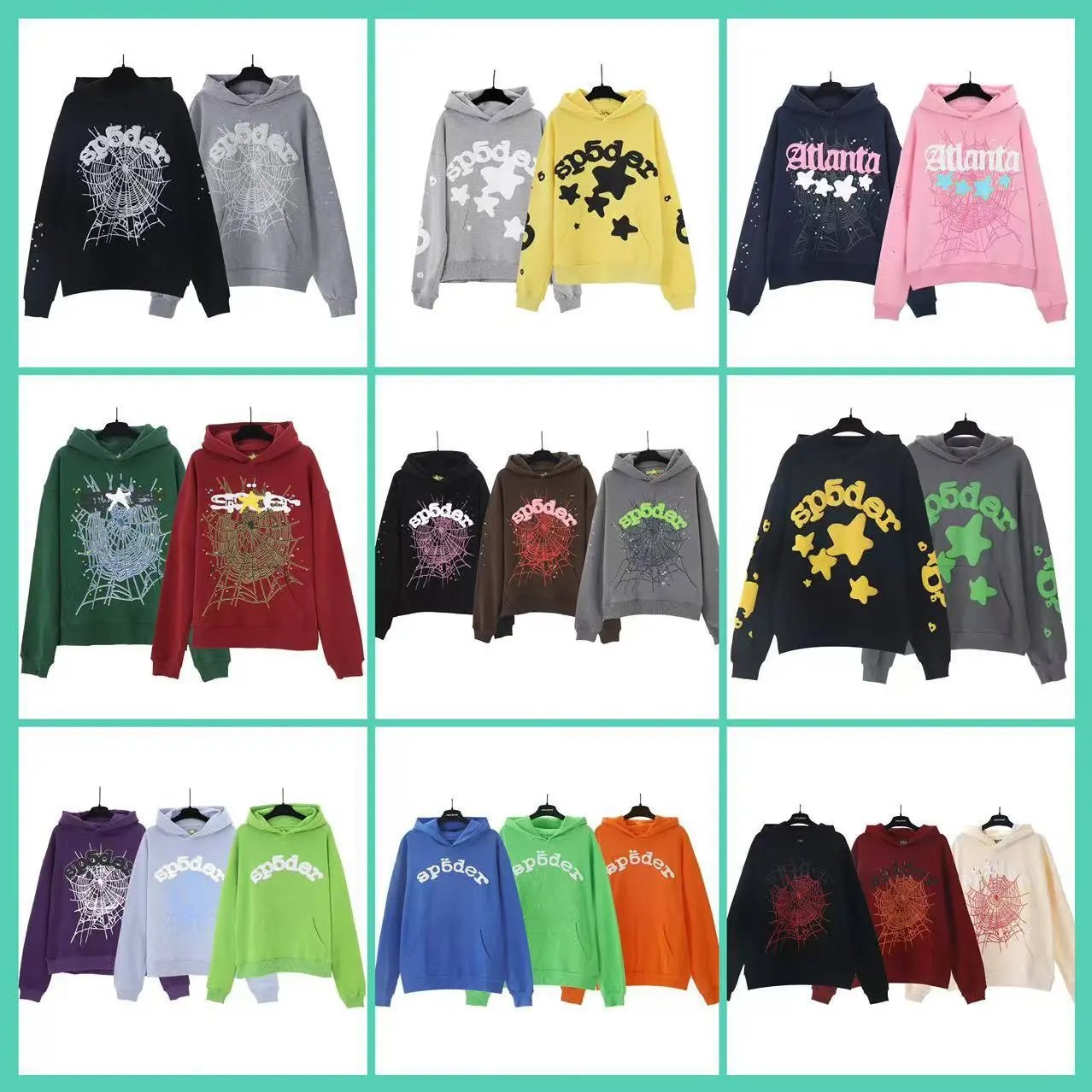 Sp5der-Style Web Hoodie - Image 1